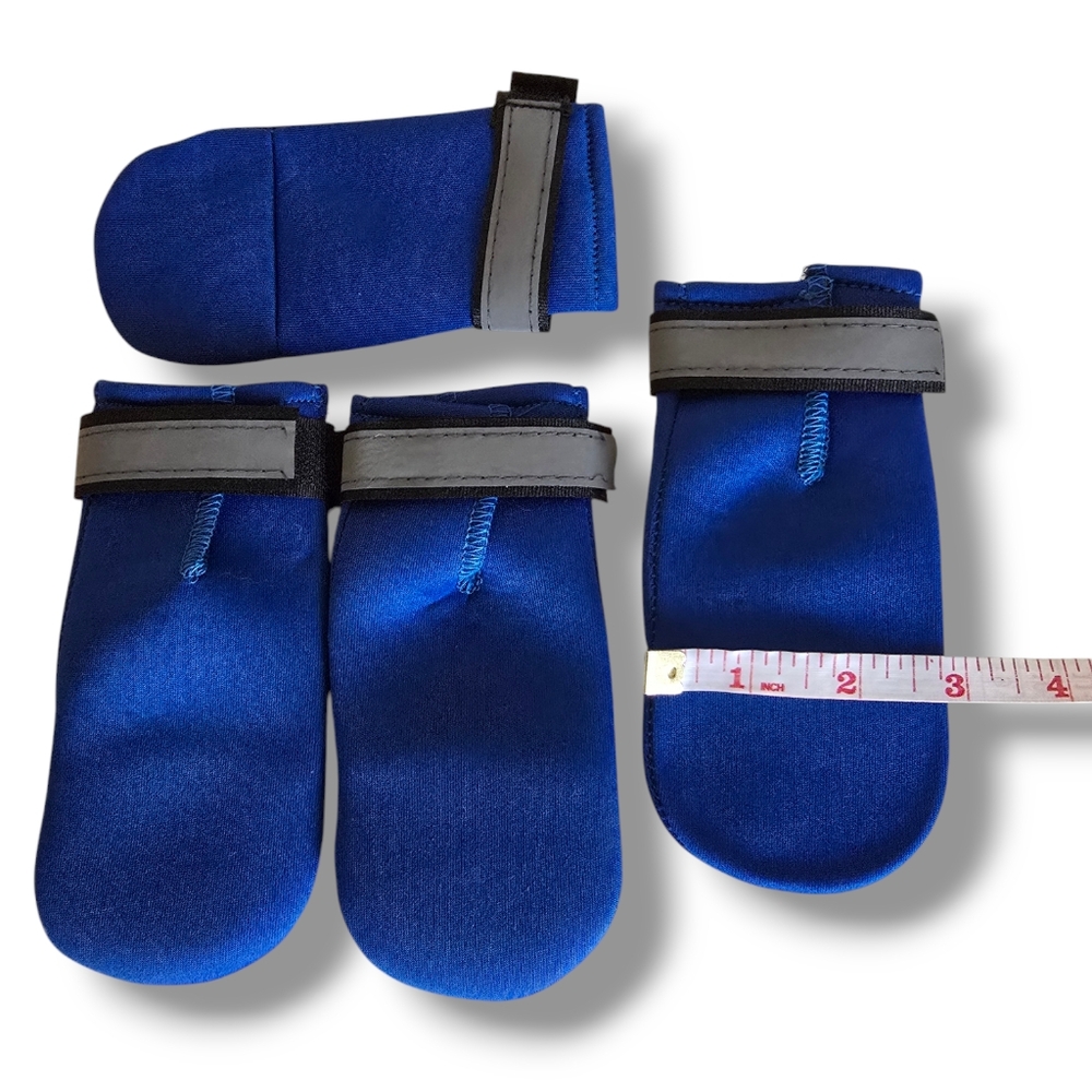 NEW 💙 PETLESO Blue Neoprene Weatherproof Dog Paw Protection Boots - Picture 15 of 16